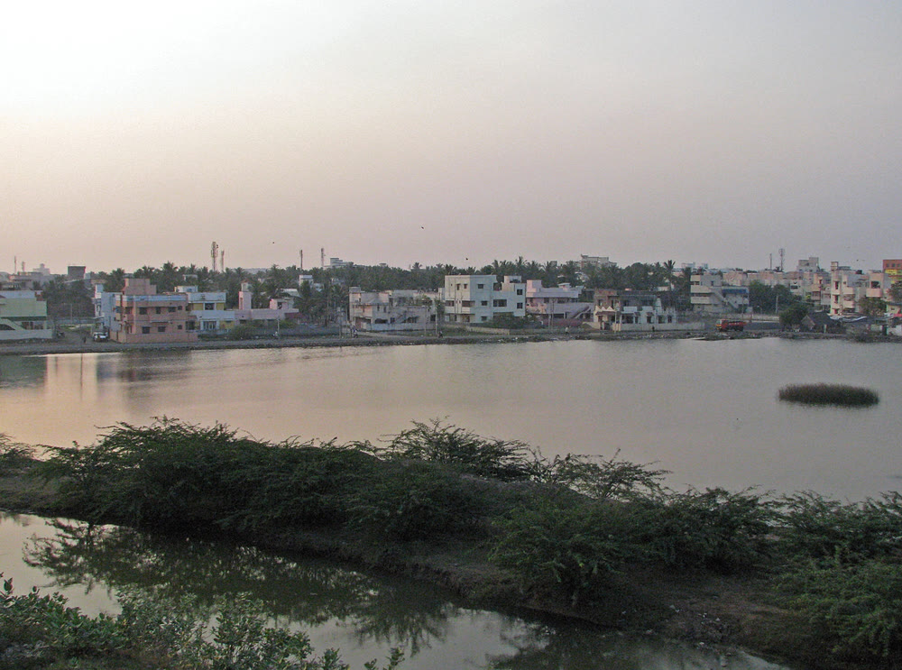 Residential plots beside Velachery lake in Chennai